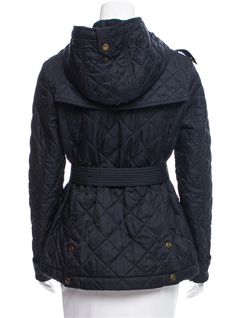 burberry brit hooded quilted jacket